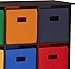 RiverRidge 6 Bin Storage Cabinet for Kids, Espresso