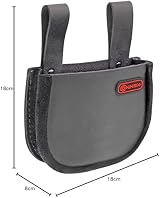 Connex COX610810 Grey Leather Nail Pouch with 1 Partition Tool Bag view 3