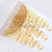 Dorabeauty Blonde Bundles with Frontal Closure Blonde #613 Body Wave 100% Brazilian Human Hair (14 Inch, One Frontal)