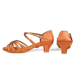 YKXLM Women's Latin Dance Shoes Satin Professional