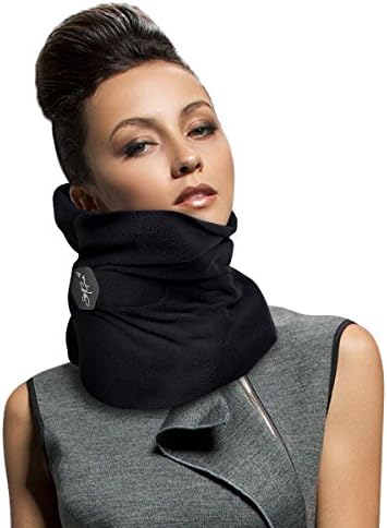 BMGoods Pillow - Soft Lightweight Neck Support Travel Pillow (Black)