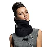 BMGoods Pillow - Soft Lightweight Neck Support Travel Pillow (Black)