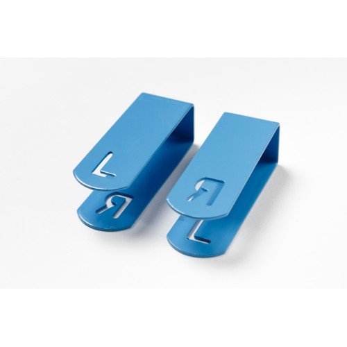 MXM Pair of Radiography Clip Markers L and R, AP & PA For Radiographers BLUE