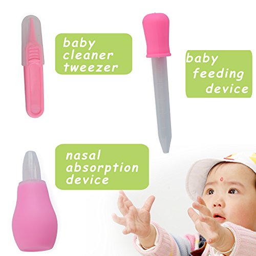 Nursery Care Kit , Grooming Kit high quality for Infants, Newborns, Kids, Boys and Girls.Includes Nail Clippers ,Scissors, Nail File ,Soft Brush, Hair Comb , Tweezers , Nasal Absorption Device 9pcs