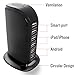 Multiple USB Wall Charger, Asgens 6 Ports USB Charging Station Power Adapter For iPhone, iPad, Samsung, HTC, Speaker and Power Bank