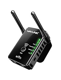 WAVLINK 300Mbps Extensor de rango WiFi, N300 repetidor inalámbrico señal Booster punto de acceso enrutador con 2 antena externa versión actualizada