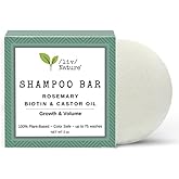 /liv/ Nature Shampoo Bar | Growth and Volume for Thin Hair | Rosemary, Biotin, Castor Oil | Travel Essentials | Handmade in USA 1-pk