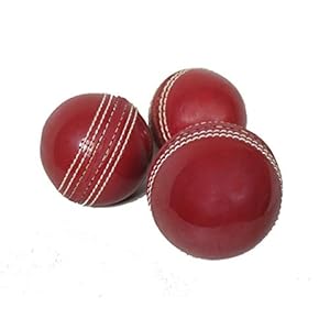 KSZ TRADERS Cricket Rubber Soft Balls for Practice (Set of 3)