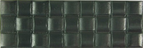Brass Elegans 51BW-DBZ Basket Weave Design Solid Metal 6-Inch X 2-Inch Accent Tile, Durable Dark Bronze Finish