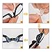 10 Pairs Eyeglass Nose Pads Silicone Soft Seft Adhesive Thin Anti-Slip Nosepads for Eyeglasses Glasses Sunglasses (Transparent 1mm)