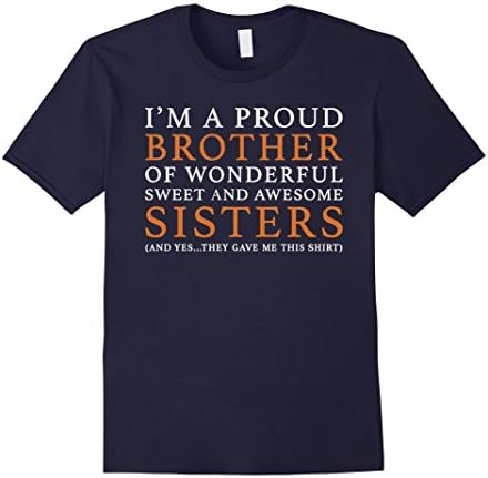 Men's Gift For Brother From Sisters - Funny Birthday Gift 2XL Navy