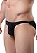 Adorneve Men Briefs Breathable Ice Silk Triangle Bikinis 4-packs Black