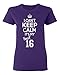 P&B Sweet Sixteen It's My Birthday! Women's T-Shirt, M, Purple