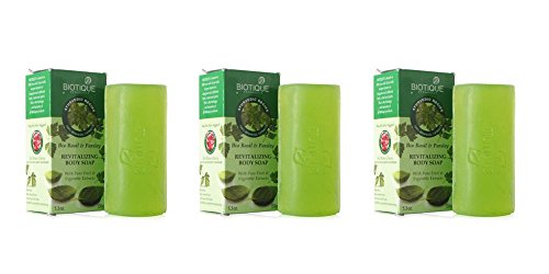 (Pack of 3) Biotique Bio Basil & Parsley Revitalizing Body Soap - 150g