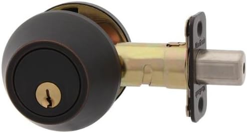 MaxGrade 60011HKW Single Cylinder Deadbolt, Aged(Venetian) Bronze
