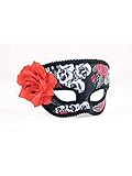 Women's Day of the Dead Skull & Roses Deluxe Mask