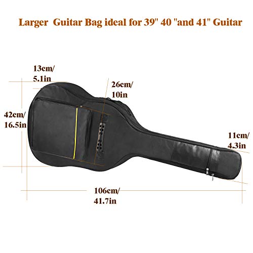 image for NEUMA Acoustic Guitar Bag 41inch Waterproof 0.3inch Padded Gig Bag Gui