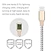 iPhone Charging Cables, MarchPower 2Pack 6FT Lightning to USB Cable, Charging & Syncing USB Data Cable for iPhone 7 7 Plus SE 6s Plus 6 5s 5c 5 iPad Air mini 4th Gen iPod nano touch (Champagne Gold )