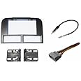 Double Din Aftermarket Stereo Navigation Bezel Radio Install Kit Compatible with Jeep Grand Cherokee WJ 2002-2004