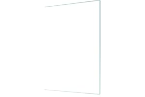 Virelix 18" x 24" Rectangle Tempered Glass Table Top, Clear Surface 1/4" Thick Flat Polished Edge for Furniture Protection Patio Dining Coffee End Tables (18 in x 24 in)