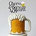 40 Birthday Cake Topper,Cheers & Beers to 40 Years Cake Topper,40th Birthday Wedding Anniversary Party Supplies Glitter Decorations 1 Set