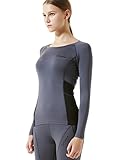 TM-WR34-DGY_Medium Tesla Women's Thermal ColDGYear Compression Baselayer Long SleeveT Shirts WR34