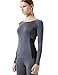 TM-WR34-DGY_Medium Tesla Women's Thermal ColDGYear Compression Baselayer Long SleeveT Shirts WR34