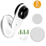 imluckies [5 Pack] Yi Home Camera Mount Accessories, Yi Security Camera Wall Mount for YI 1080p/720p Home Camera, Designed for USA (NOT Included Camera)
