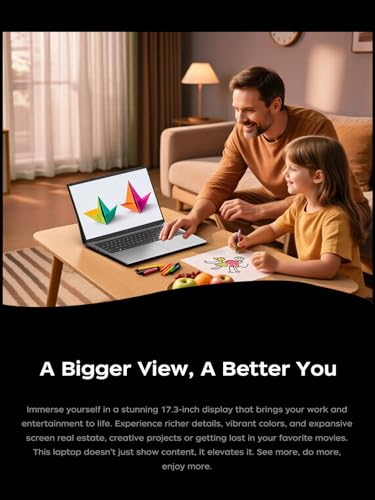 ACEMAGIC AX17PRO Laptop 17.3" FHD (1920×1080) Display, AMD Ryzen 3 4300U (up to 3.7GHz), 16GB DDR4 RAM 512GB SSD (Dual M.2 Slots up to 4TB), 62.7Wh Battery, Wi-Fi 5, Win 11 Pro–for Office & Home