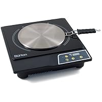 Max Burton 6050 Induction Cooktop, Stainless Steel and Black
