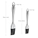 Silicone Basting Brush BBQ Grill Pastry Brush 12 Inch and 8 Inch for Baking and Cooking, Safe Heat Resistant Stainless Steel Handles with Free Wall Hook, Set of 2