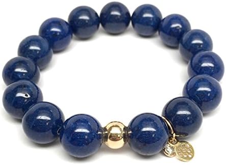 TFS Jewelry Blue River Stone 'Lauren' Stretch Bracelet