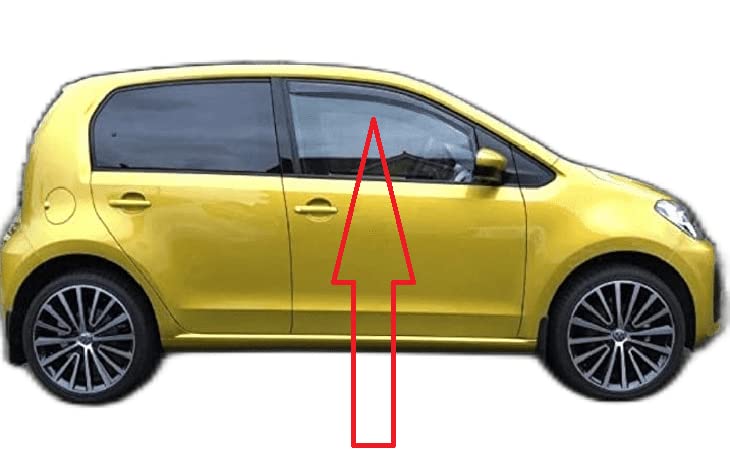 AC WOW 2x Wind Deflectors for Volkswagen Up for SKODA Citigo for SEAT Mii 5-door 2011 2012 2013 2014 2015 2016 2017 2018 2019 2020 2021 2022 2023