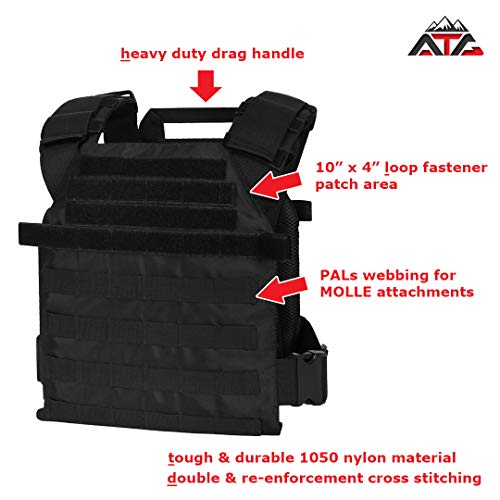 WarTechGears Tactical Fast Trainer Weight Vest 11"X14" MOLLE and PALS Fully Adjustable Law
