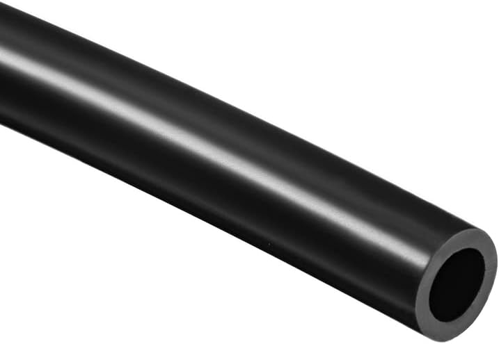 Sourcing Map Silicone Tubing 8mm ID x 12mm OD 1m Black 65A 3.3ft
