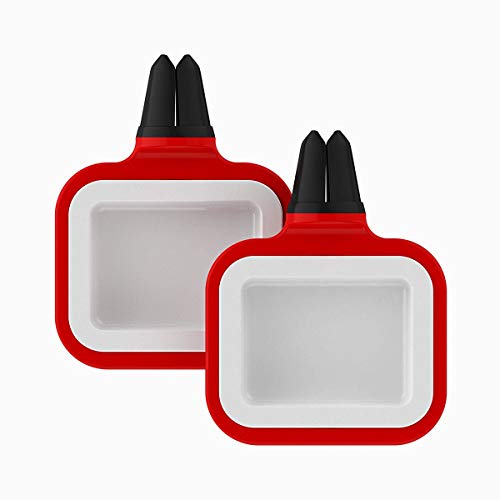 Adusa Dip Clip - an in-car Sauce Holder for Ketchup and Dipping sauces.(2 Pack) (Red) - Thumbnail 4