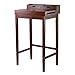 Winsome 94628 High Desk with Flip-Out Writing Area and Hutch, Walnut