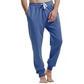 AMY COULEE Men's Casual Joggers Cotton Sweatpants Workout Athletic Pants with Pockets Drawstring Gym Running Pants
