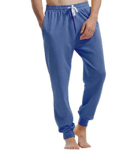 Photo 1 of AMY COULEE Men's Casual Jogger Pant (Prussian Blue, L)