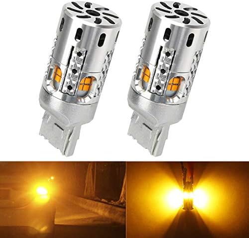 Suparee T シングル球 Led ウインカー 純正交換 冷却ファン付き ハイフラ防止抵抗内蔵 ラッピング ステルス仕様 1年保証 ハイブリッド車 Ledウインカーバルブ アンバー ２個セット Ev車対応 Dc12v車用 無極性