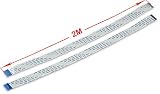 UCTRONICS Ribbon Flat Cable for Raspberry Pi Camera 15pin 1.0mm Pitch 200cm 6.56ft (Pack of 2)