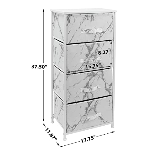 Sorbus Nightstand Chest with 4 Drawers Bedside Furniture End Table