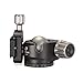 Leofoto LH-40 Ball Head, 40mm Ball, Low Profile, Firction Contorl, Base Panning Contorl, Bubble Level, Include 70mm QR Plate, Arca Compatible