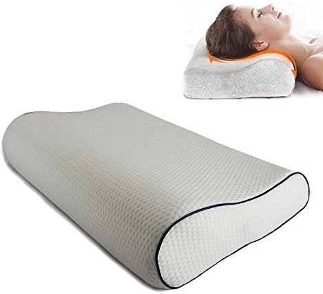 My HomeLover Contour Memory Foam Pillow Removable Zippered Cover Hypoallergenic and Dust Mite Resistant Relieve Cervical vertebra Pression