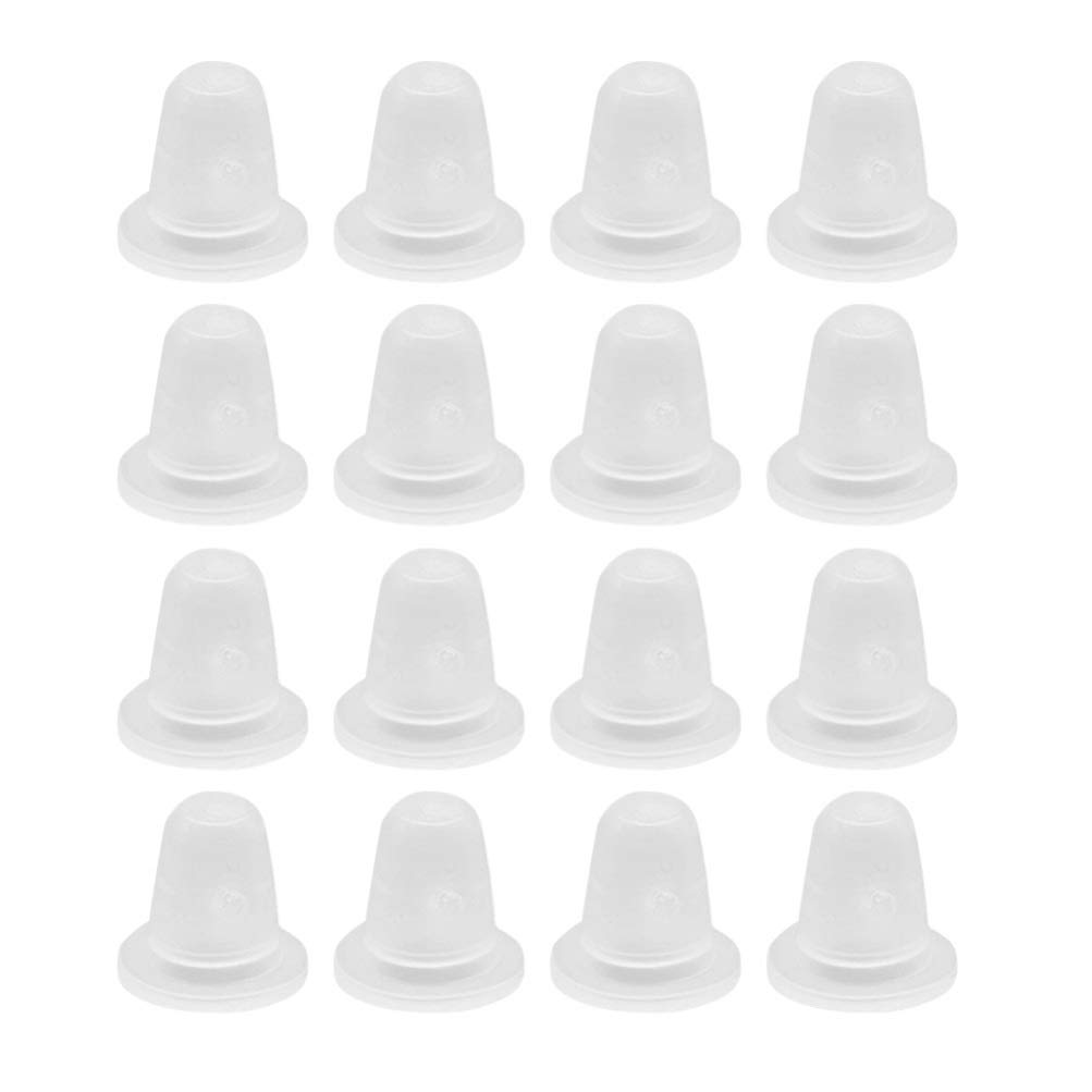 SUPVOX 200pcs Silicone Tattoo Ink Cups Tattoo Makeup Pigment Caps Semi-permanent Microblading Ink Cup Holders (Small Size)