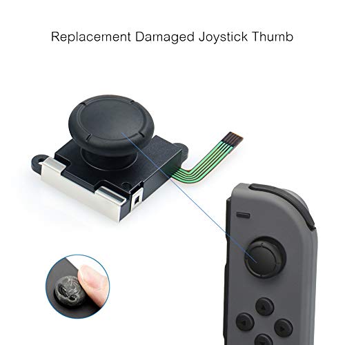 Jemall Joycon Joystick Replacement, Switch Thumbstick Parts Repair, Fit