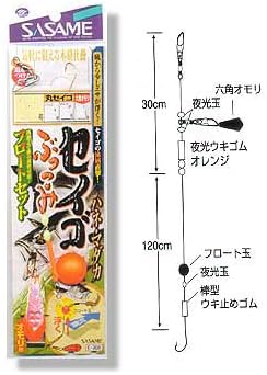 Amazon ささめ針 Sasame セイゴぶっこみ フロートセット 丸セイゴ 金 鈎13 ハリス4 E 708 ささめ針 Sasame スポーツ アウトドア