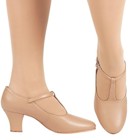 Adult "Audition" 2" Heel T-Strap,THP325CAR10.5M,Caramel,10.5M