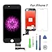 Compatible for iPhone 7 Screen Replacement (4.7inch Black), FFtopu LCD Digitizer Touch Screen Assembly Set with 3D Touch, Repair Tools and Professional Replacement Video Included