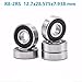Jingzan 10 PCS R8-2RS Bearing 1/2